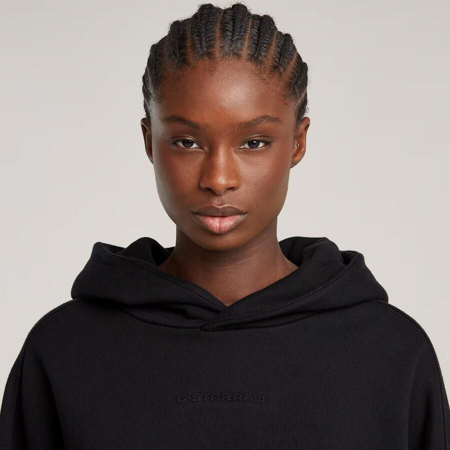 G-Star RAW Embossed Oversized Hoodie Zwart Dames - Foto 2
