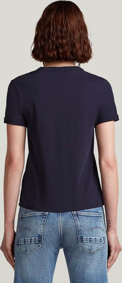 G-Star RAW Embro G-Script Logo Top Donkerblauw Dames - Foto 6
