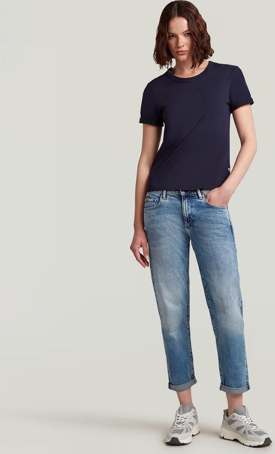 G-Star RAW Embro G-Script Logo Top Donkerblauw Dames - Foto 3