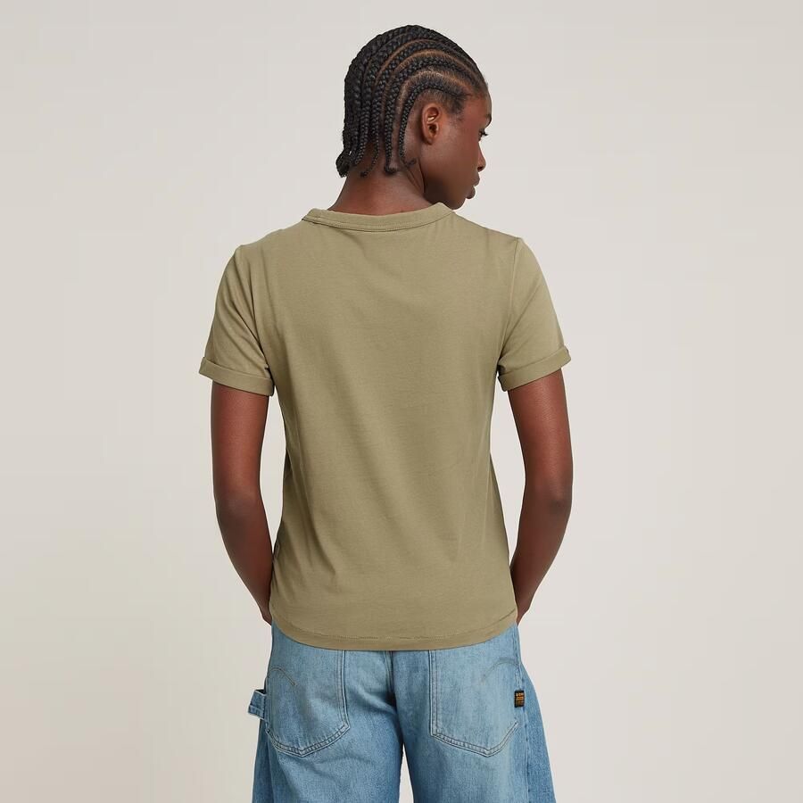 G-Star RAW Embro G-Script Logo Top Groen Dames - Foto 4