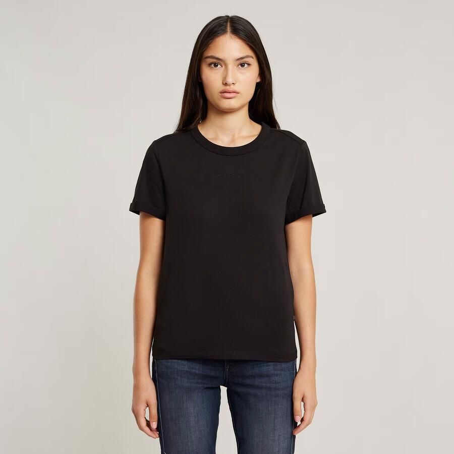 G-Star RAW Embro G-Script Logo Top Zwart Dames