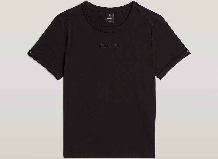 G-Star RAW Embro G-Script Logo Top Zwart Dames - Foto 7