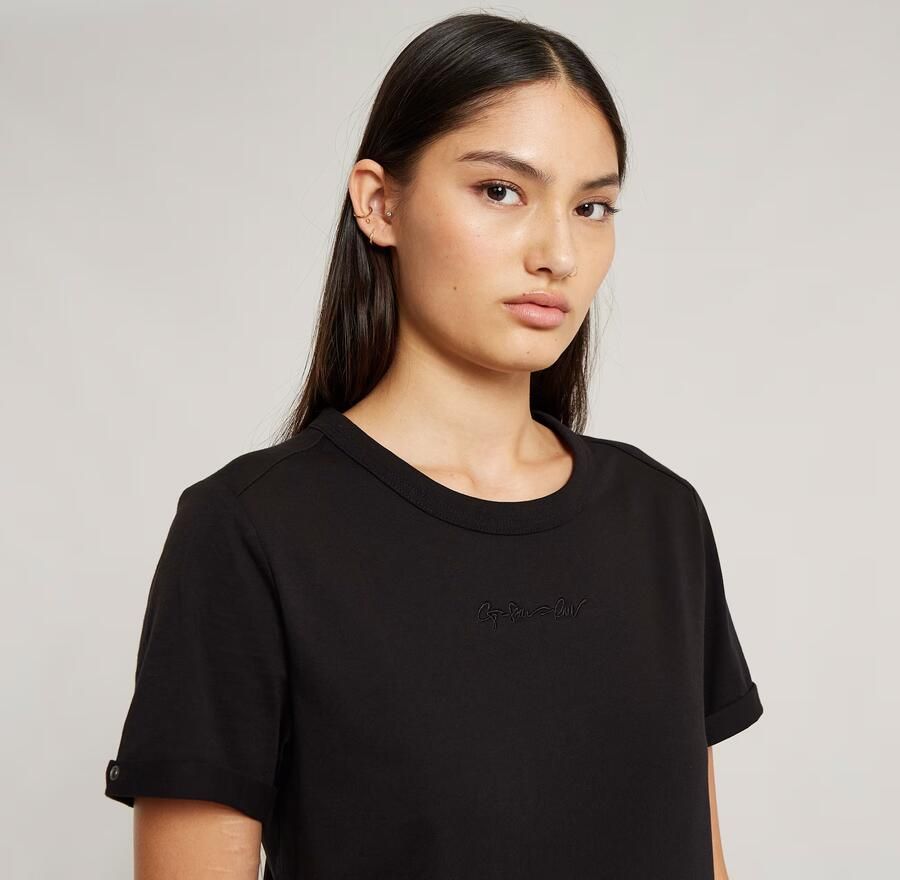 G-Star RAW Embro G-Script Logo Top Zwart Dames - Foto 5