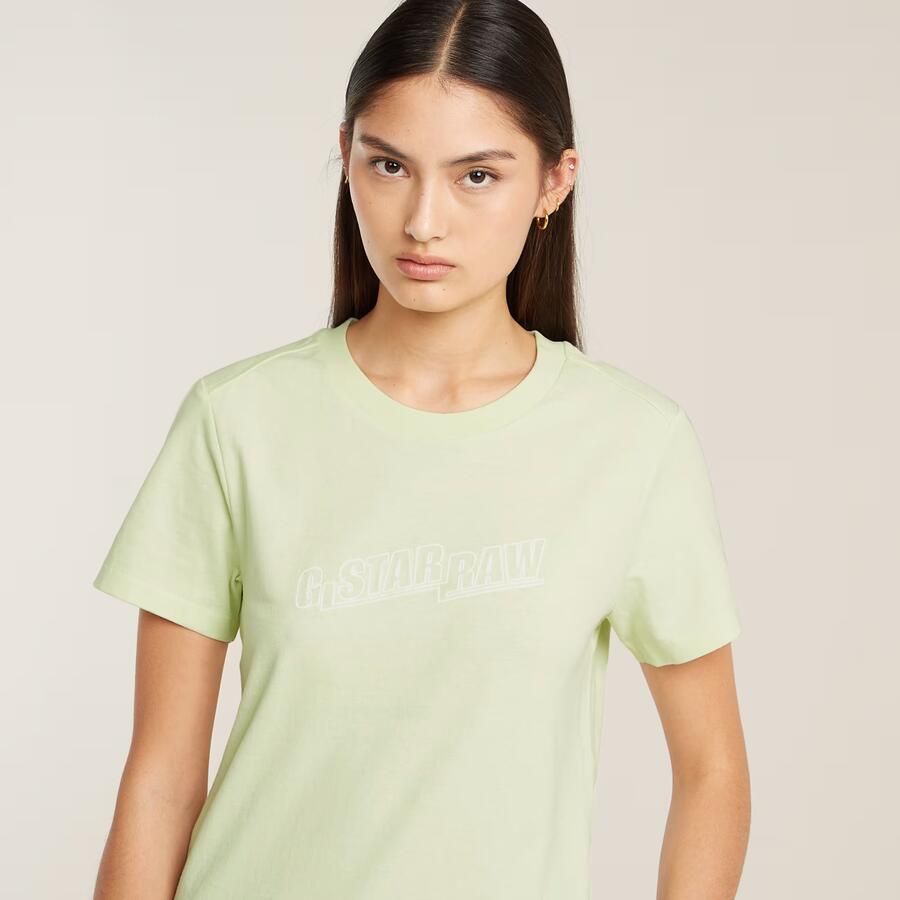 G-Star RAW Embro Logo T-shirt Groen Dames - Foto 2