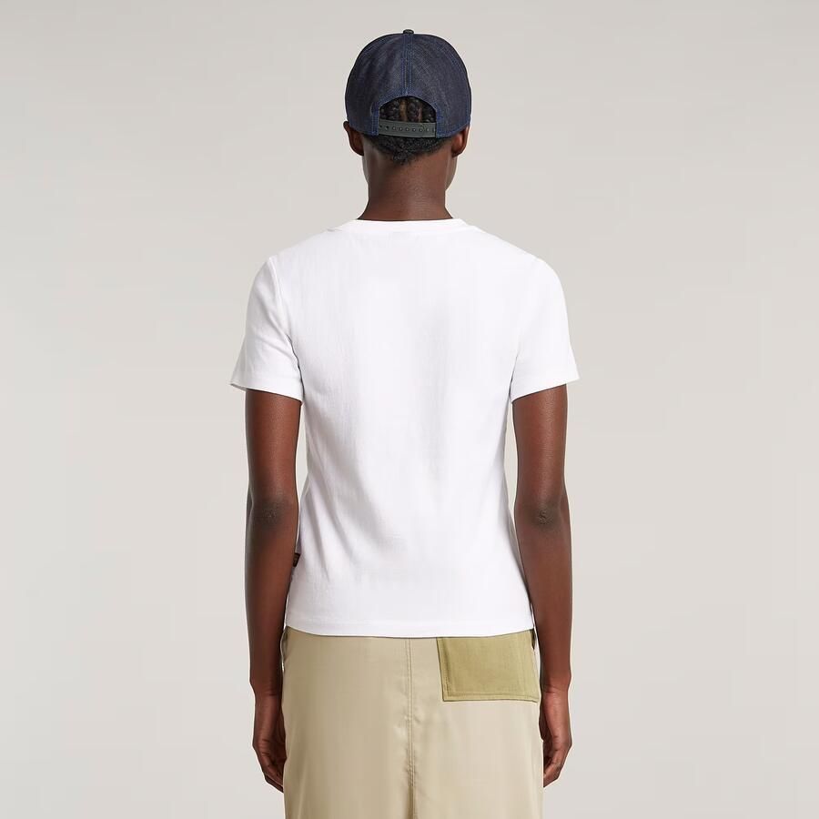 G-Star RAW Embro Logo T-shirt Wit Dames