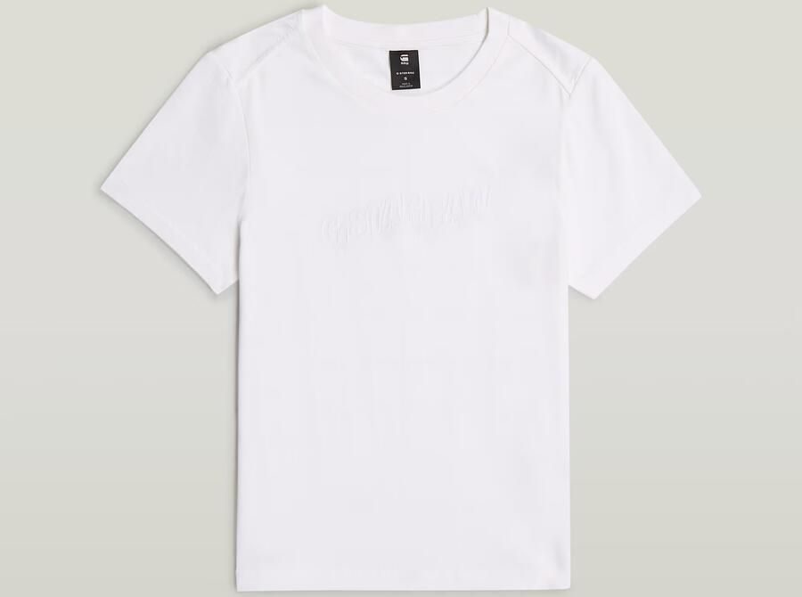 G-Star RAW Embro Logo T-shirt Wit Dames - Foto 6