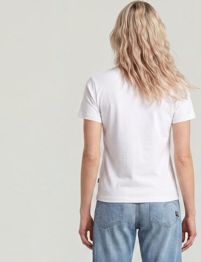 G-Star RAW Embro Logo T-shirt Wit Dames - Foto 5
