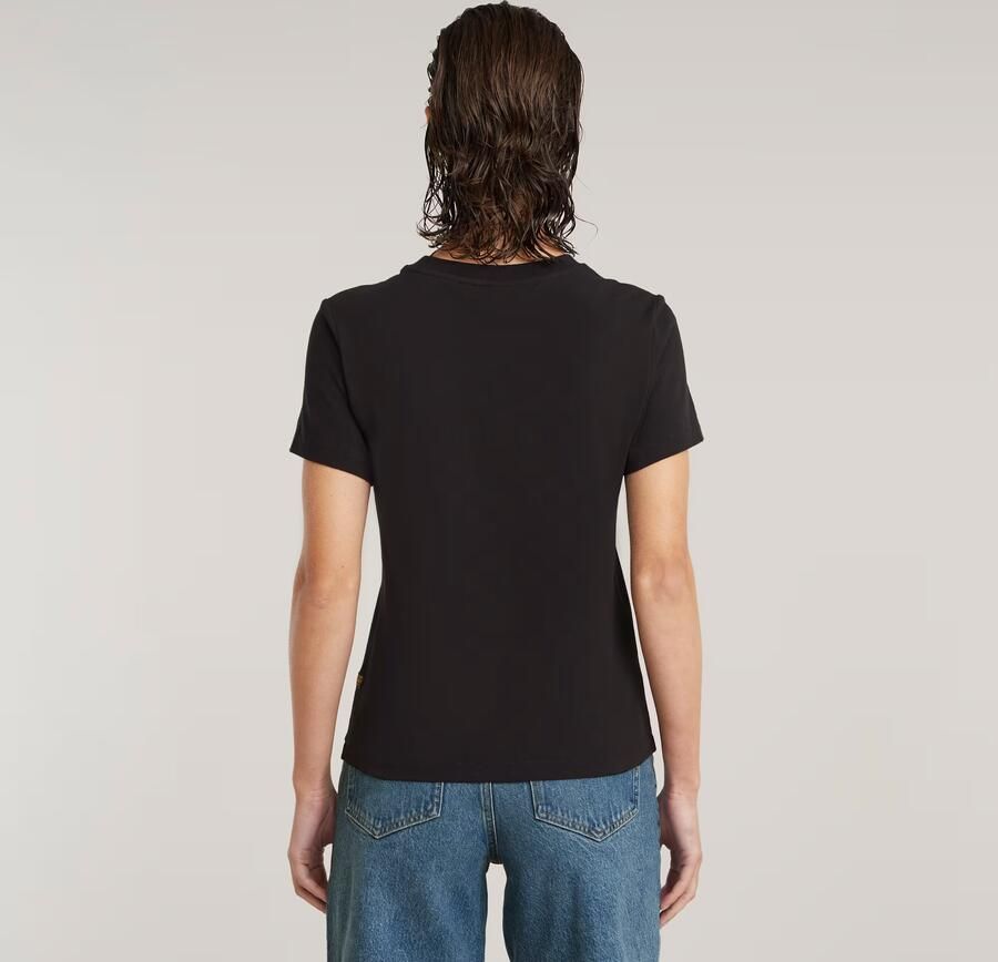 G-Star RAW Embro Logo T-shirt Zwart Dames - Foto 4