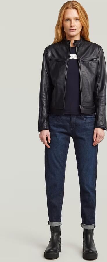 G-Star RAW Embro Patch Slim T-shirt Donkerblauw Dames - Foto 6