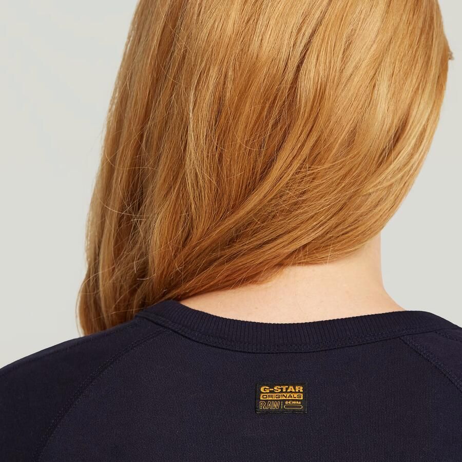 G-Star RAW Embro Patch Slim T-shirt Donkerblauw Dames