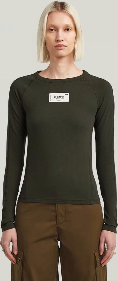 G-Star RAW Embro Patch Slim T-shirt Grijs Dames - Foto 7