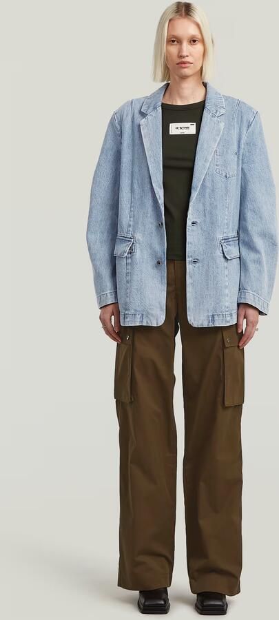 G-Star RAW Embro Patch Slim T-shirt Grijs Dames - Foto 5