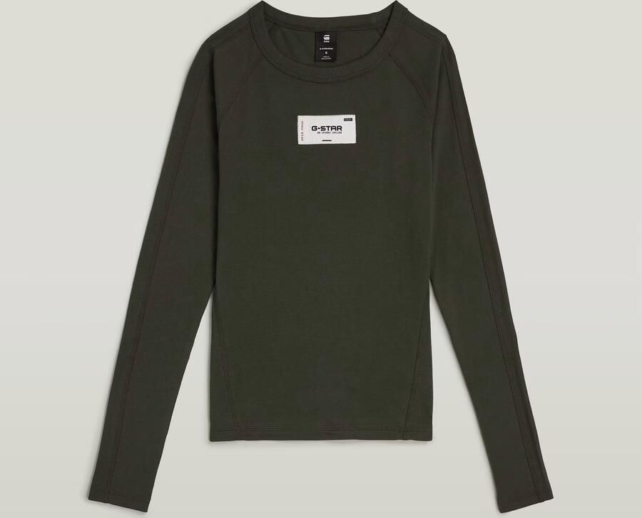 G-Star RAW Embro Patch Slim T-shirt Grijs Dames - Foto 3