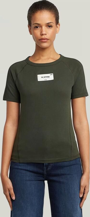 G-Star RAW Embro Patch Slim T-shirt Grijs Dames - Foto 7