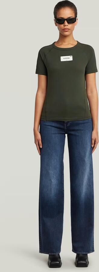 G-Star RAW Embro Patch Slim T-shirt Grijs Dames - Foto 5