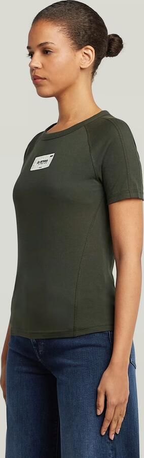 G-Star RAW Embro Patch Slim T-shirt Grijs Dames - Foto 6