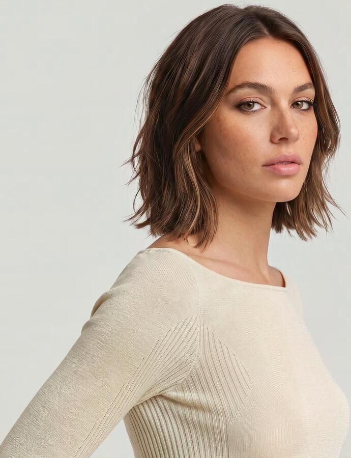 G-Star RAW Engineered Sheer Slim Gebreide Trui Wit Dames - Foto 3