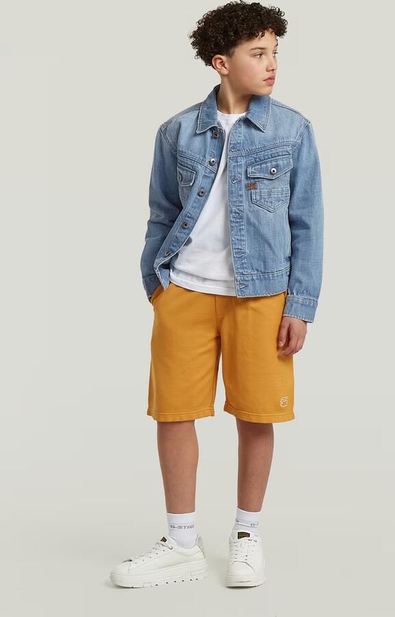 G-Star RAW Entry Sweatshort voor jongens Geel jongens - Foto 4