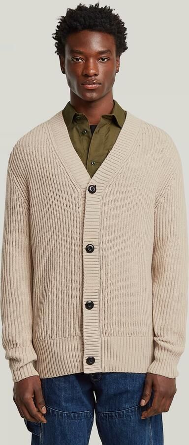 G-Star RAW Essential Gebreid Vest Beige Heren