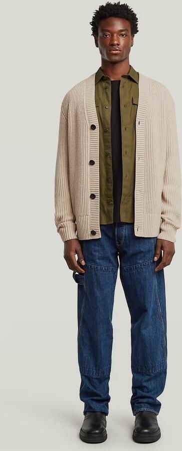 G-Star RAW Essential Gebreid Vest Beige Heren - Foto 6