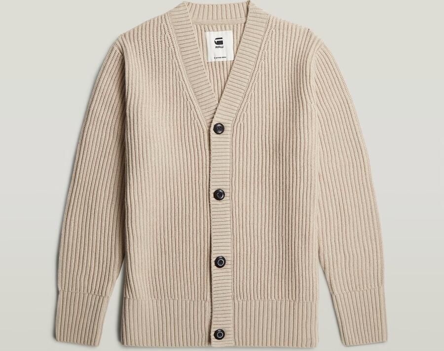 G-Star RAW Essential Gebreid Vest Beige Heren - Foto 4