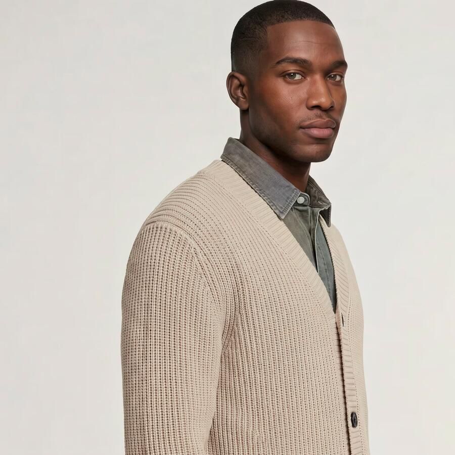G-Star RAW Essential Gebreid Vest Beige Heren - Foto 4