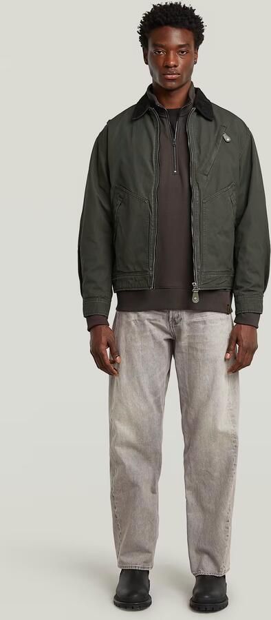 G-Star RAW Essential Loose Half Zip Sweater Bruin Heren - Foto 5