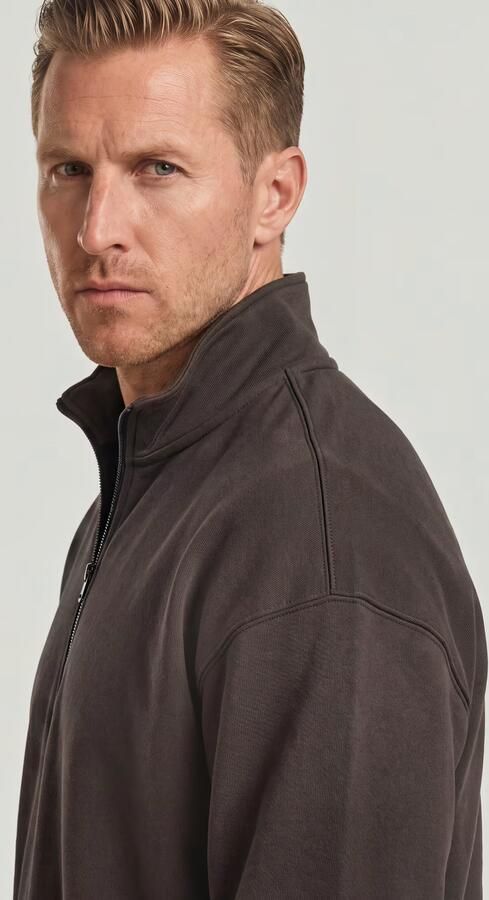 G-Star RAW Essential Loose Half Zip Sweater Bruin Heren - Foto 5