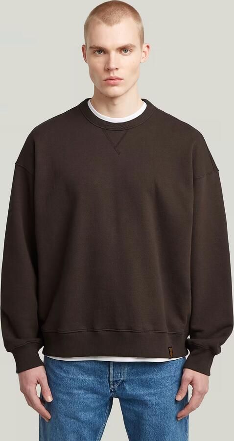 G-Star RAW Essential Loose Sweater Bruin Heren - Foto 7