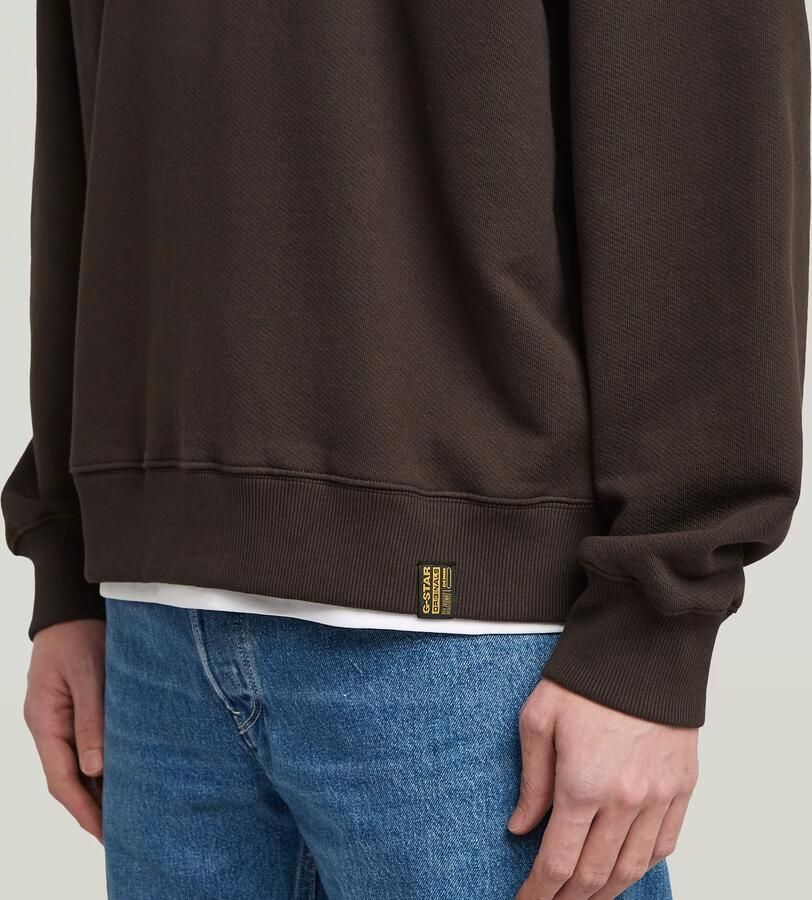 G-Star RAW Essential Loose Sweater Bruin Heren - Foto 2