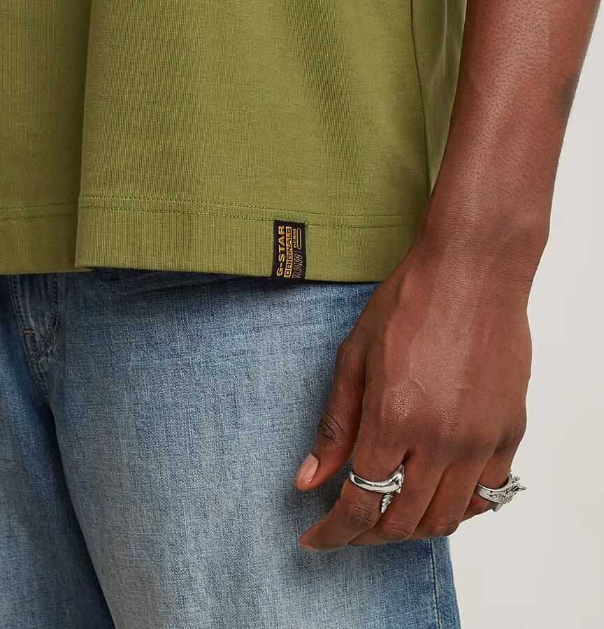 G-Star RAW Essential Loose T-shirt Groen Heren - Foto 5