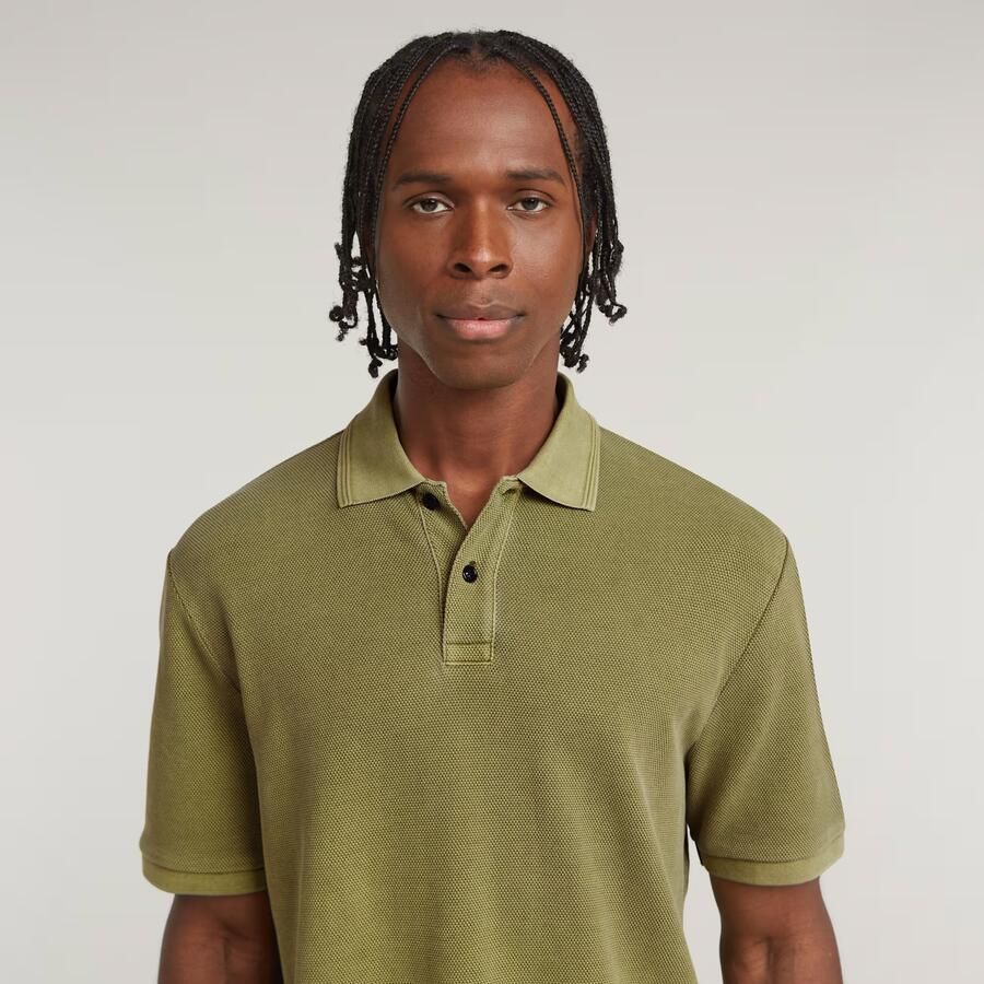 G-Star RAW Essential Polo Groen Heren - Foto 3