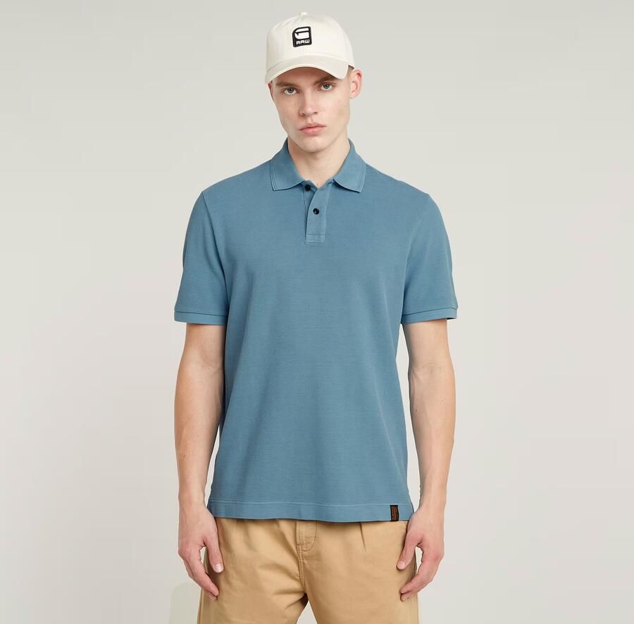 G-Star RAW Essential Polo Midden blauw Heren - Foto 7