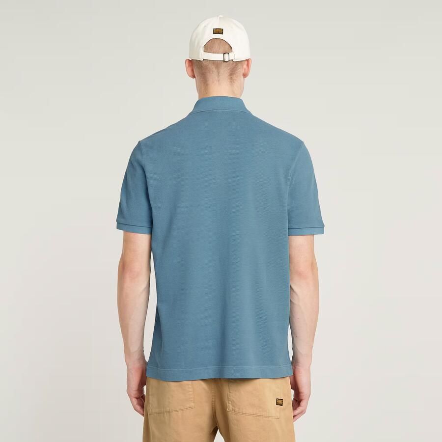 G-Star RAW Essential Polo Midden blauw Heren