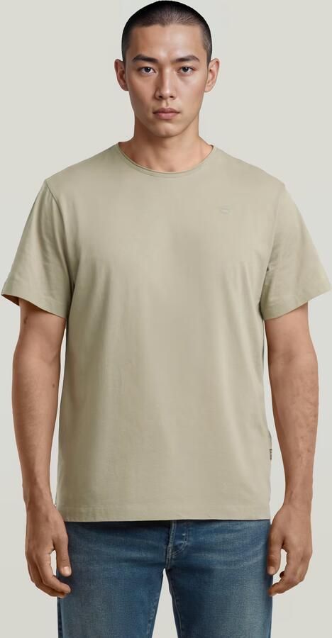 G-Star RAW Essential Raw Neck T-shirt Groen Heren - Foto 4