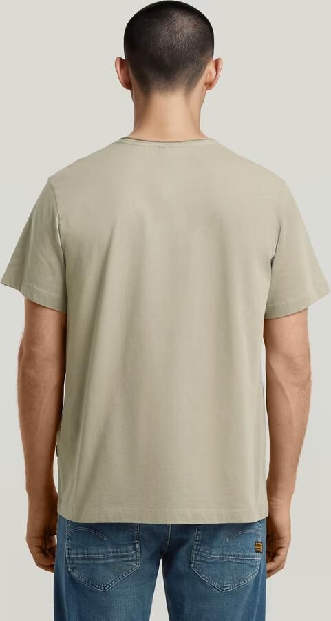 G-Star RAW Essential Raw Neck T-shirt Groen Heren - Foto 3