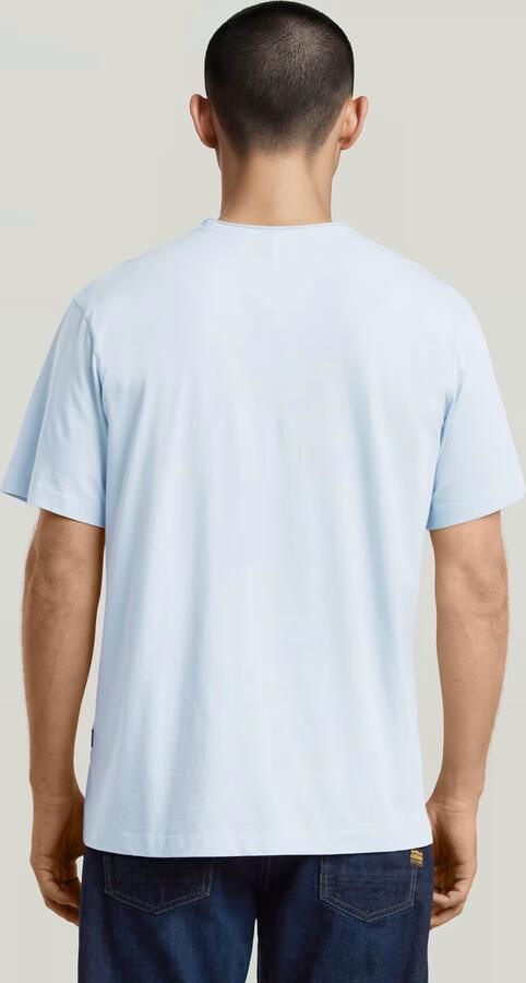 G-Star RAW Essential Raw Neck T-shirt Lichtblauw Heren - Foto 3