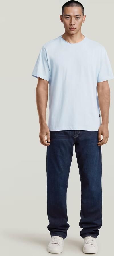 G-Star RAW Essential Raw Neck T-shirt Lichtblauw Heren - Foto 6