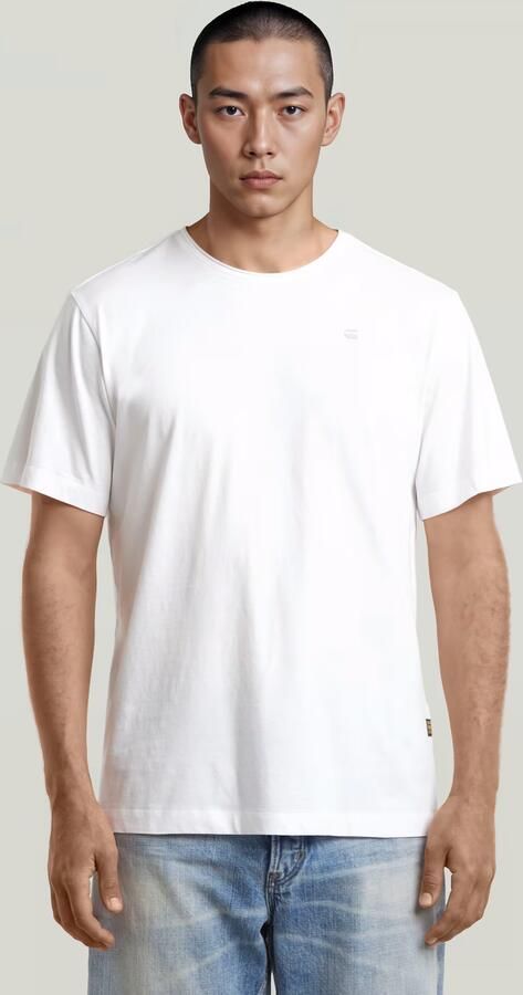 G-Star RAW Essential Raw Neck T-shirt Wit Heren - Foto 5