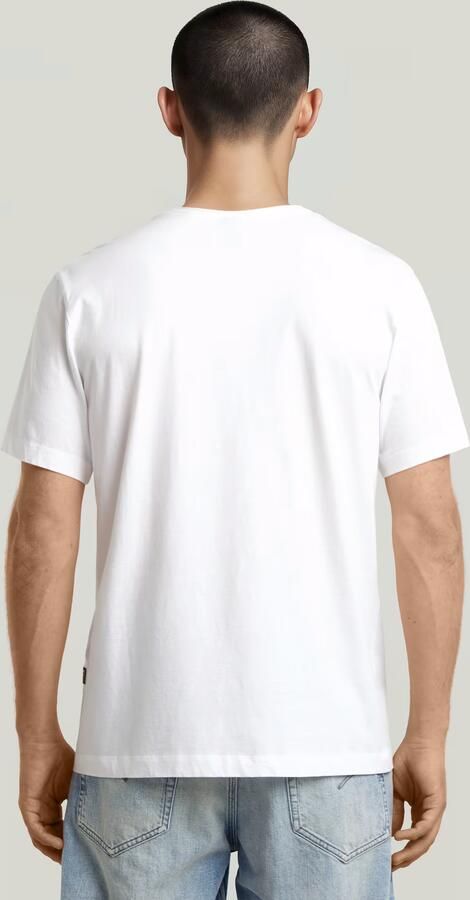G-Star RAW Essential Raw Neck T-shirt Wit Heren - Foto 6