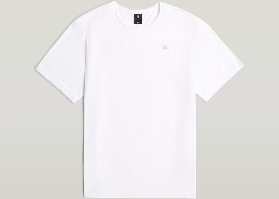 G-Star RAW Essential Raw Neck T-shirt Wit Heren - Foto 2