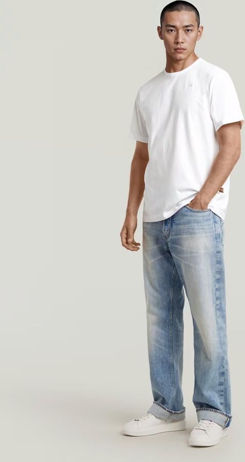 G-Star RAW Essential Raw Neck T-shirt Wit Heren - Foto 4