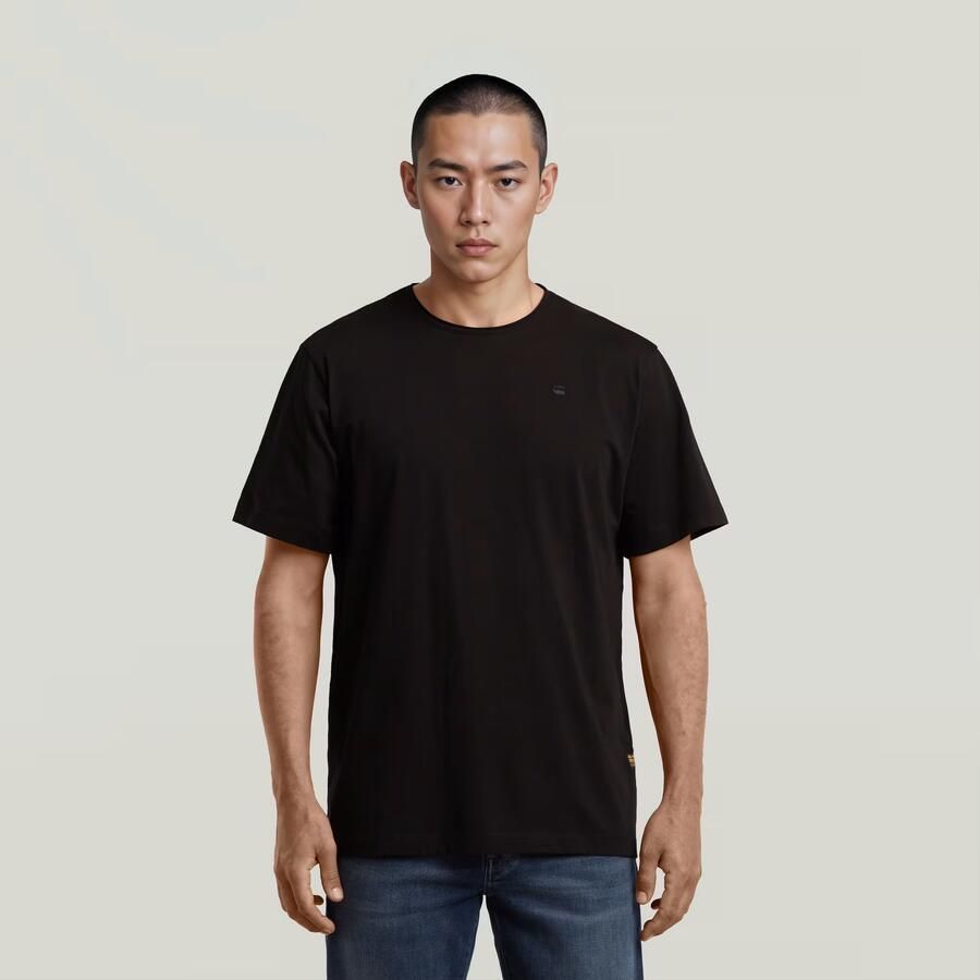 G-Star RAW Essential Raw Neck T-shirt Zwart Heren