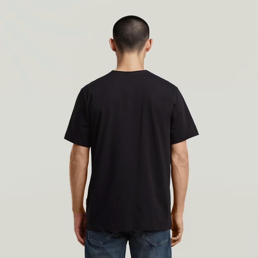 G-Star RAW Essential Raw Neck T-shirt Zwart Heren - Foto 2