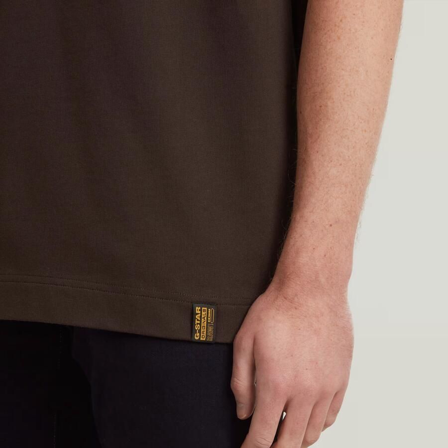 G-Star RAW Essential T-shirt Bruin Heren