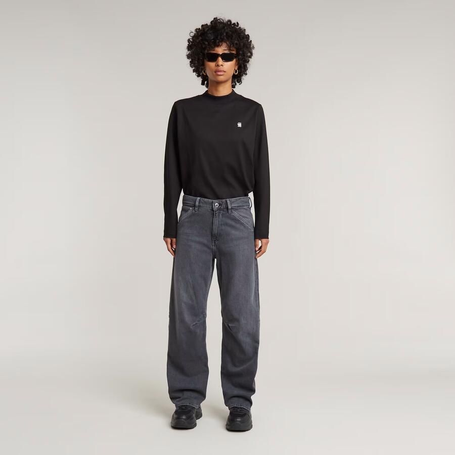 G-Star RAW Eve Low 3D Wide Leg Jeans Grijs Dames