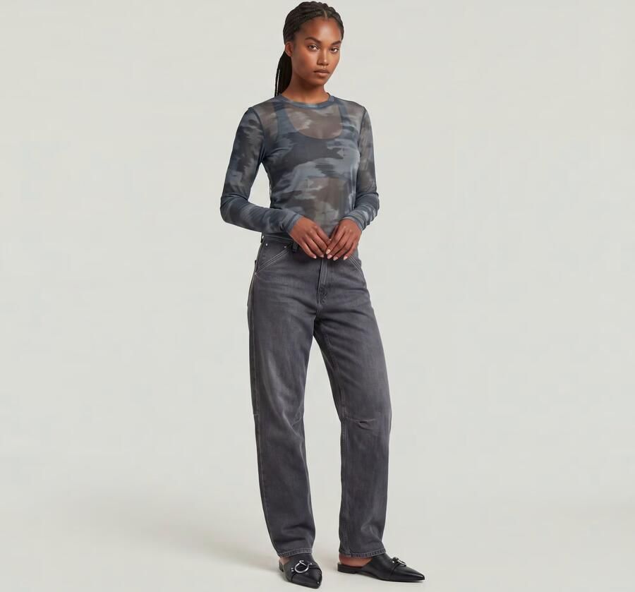 G-Star RAW Eve Low Wide Leg Jeans Grijs Dames - Foto 5