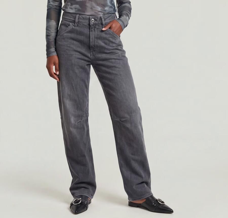 G-Star RAW Eve Low Wide Leg Jeans Grijs Dames - Foto 4