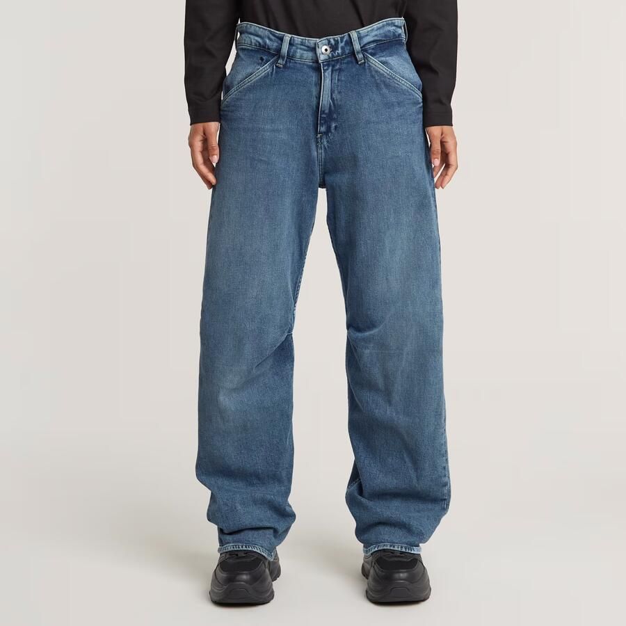 G-Star RAW Eve Low Wide Leg Jeans Midden blauw Dames