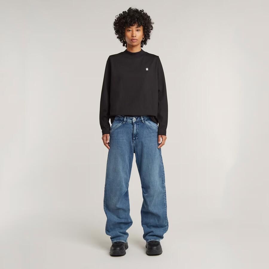 G-Star RAW Eve Low Wide Leg Jeans Midden blauw Dames - Foto 2